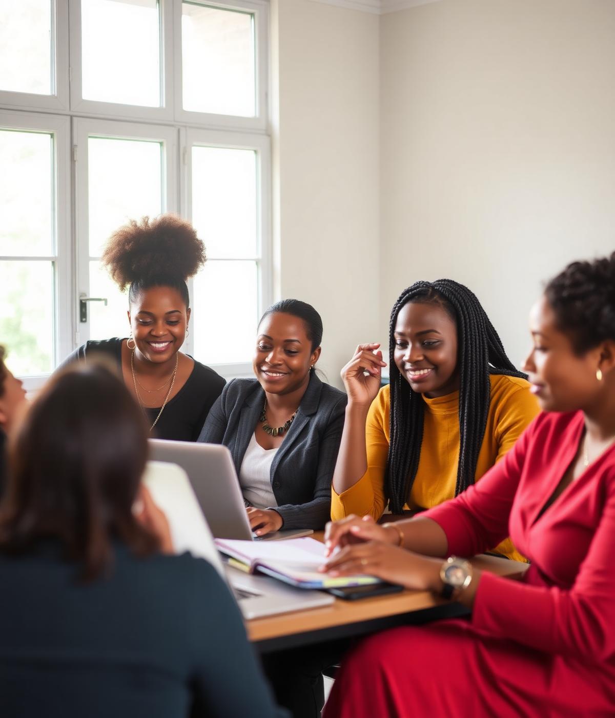 Women in a skills workshop